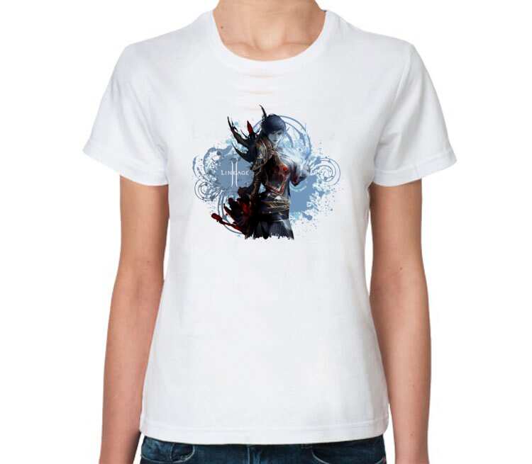 Волшебница Фео (lineage 2) женская футболка с коротким рукавом (цвет: белый)