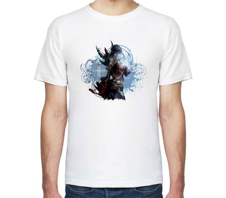 Волшебница Фео (lineage 2) мужская футболка с коротким рукавом (цвет: белый)