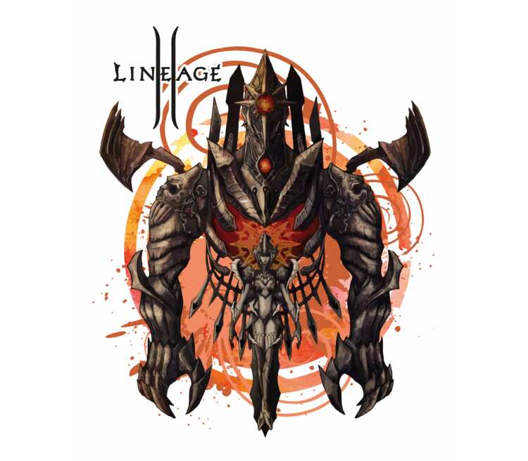 Лилит и Анаким - Lilith and Anakim (lineage 2) кружка с кантом (цвет: белый + оранжевый)