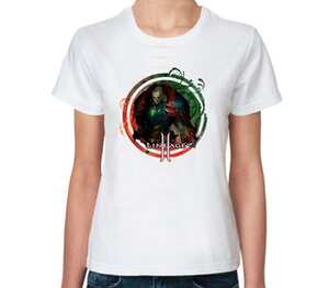 Воин - Warrior (Lineage 2) женская футболка с коротким рукавом (цвет: белый)