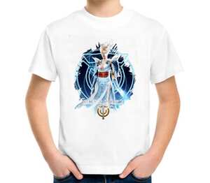 Божественная форма (Skyforge) детская футболка с коротким рукавом (цвет: белый)