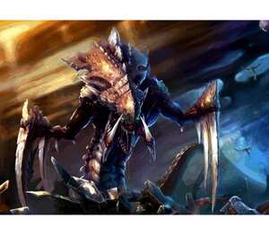 Zerg - StarCraft II: Wings of Liberty подушка с пайетками (цвет: белый + сиреневый)