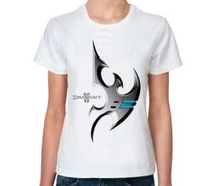 StarCraft II женская футболка с коротким рукавом (цвет: белый)
