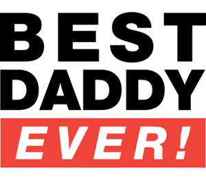 Лучший Отец (Best Dad Ever) мужская футболка с коротким рукавом (цвет: белый)
