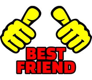 Best friend - лучший друг женская футболка с коротким рукавом (цвет: белый)