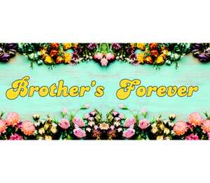 Brothers forever - братья навек кружка двухцветная с полной запечаткой (цвет: белый + оранжевый)