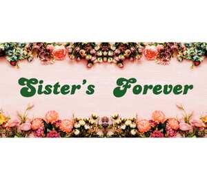 Sisters forever - сестры навсегда кружка с кантом с полной запечаткой (цвет: белый + черный)