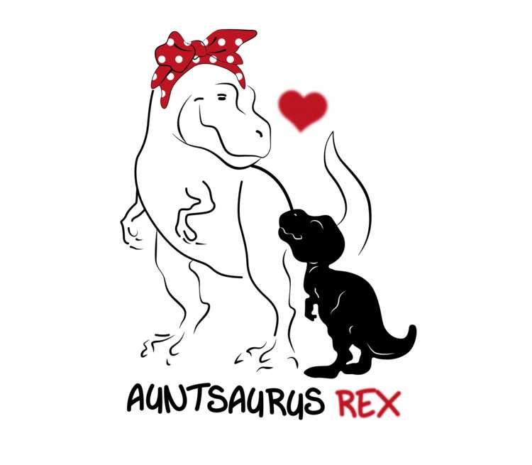 Динозавр Рекс  женская футболка с коротким рукавом (цвет: белый)
