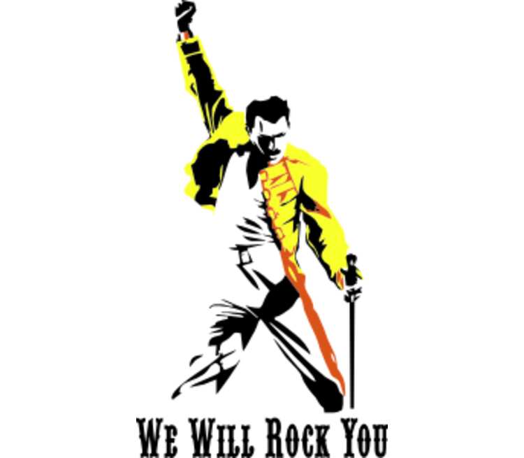 Слушать рок ю. We will Rock you. Will will Rock you. Надпись we will we will Rock you. We will Rock you плакат.