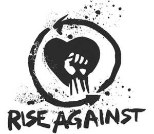 Rise Against подушка с пайетками (цвет: белый + красный)