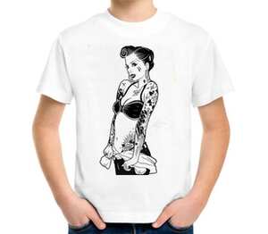 девушка детская футболка с коротким рукавом (цвет: белый)