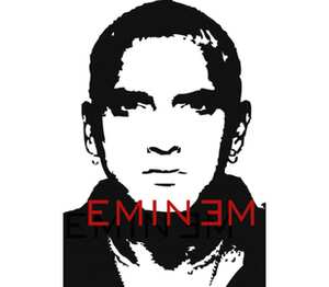 Eminem кружка двухцветная (цвет: белый + бордовый)