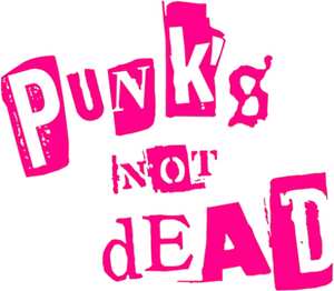 Punks Not Dead кружка двухцветная (цвет: белый + бордовый)