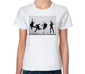 The Beatles женская футболка с коротким рукавом (цвет: белый)