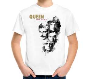 Queen group forever детская футболка с коротким рукавом (цвет: белый)