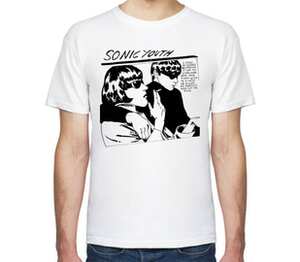 Sonic Youth-Goo мужская футболка с коротким рукавом (цвет: белый)
