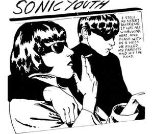 Sonic Youth-Goo мужская футболка с коротким рукавом (цвет: белый)
