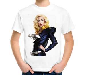 Леди Гага / LADY GAGA The Best детская футболка с коротким рукавом (цвет: белый)