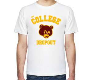 The College Dropout мужская футболка с коротким рукавом (цвет: белый)