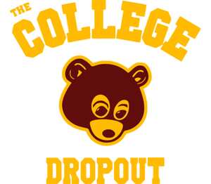 The College Dropout мужская футболка с коротким рукавом (цвет: белый)