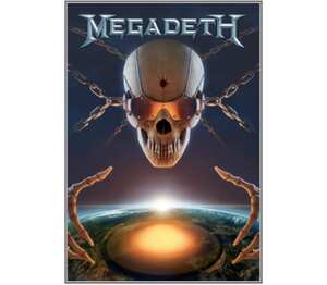 Megadeth Band кружка хамелеон двухцветная (цвет: белый + розовый)