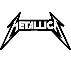 логотип Metallica подушка с пайетками (цвет: белый + черный)