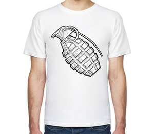 Grenade мужская футболка с коротким рукавом (цвет: белый)