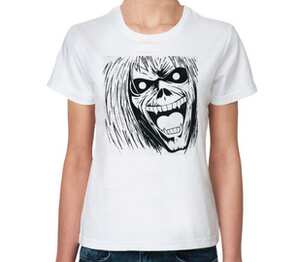 Iron Maiden Band женская футболка с коротким рукавом (цвет: белый)