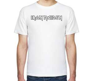 Iron Maiden Band мужская футболка с коротким рукавом (цвет: белый)