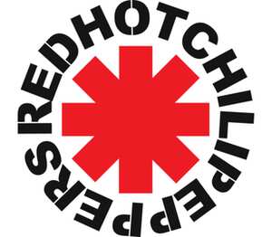 Red Hot Chili Peppers слюнявчик (цвет: белый + красный)