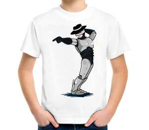 Robocop x Jackson детская футболка с коротким рукавом (цвет: белый)