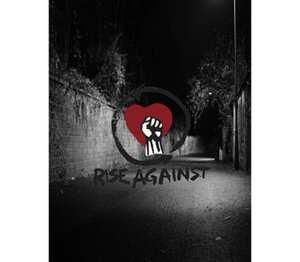 Rise Against - logo кружка двухцветная (цвет: белый + черный)