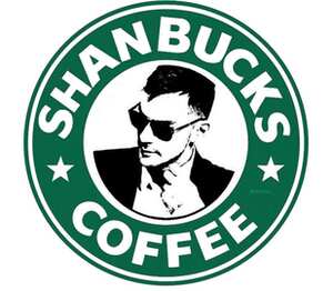 Shanbucks coffee детская футболка с коротким рукавом (цвет: белый)
