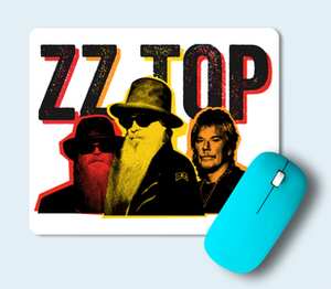 ZZ TOP коврик для мыши прямоугольный (цвет: белый)