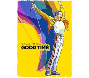 Freddie Mercury - Queen кружка двухцветная (цвет: белый + розовый)