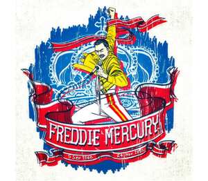 Freddie Mercury - Queen кружка хамелеон двухцветная (цвет: белый + светло-зеленый)