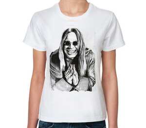 Ozzy Osbourne женская футболка с коротким рукавом (цвет: белый)