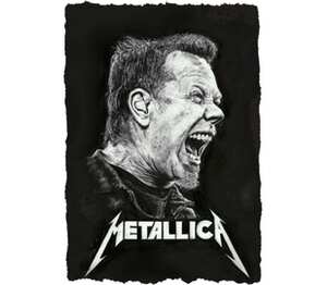Metallica слюнявчик (цвет: белый + синий)