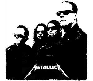 Metallica кружка с ложкой в ручке (цвет: белый + красный)