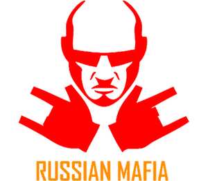 Russian Mafia мужская футболка с коротким рукавом (цвет: белый)
