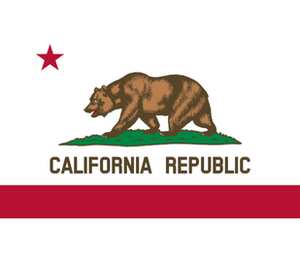 Калифорния флаг кухонный фартук (цвет: белый + красный)