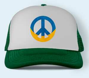 Ukraine PEACE бейсболка (цвет: зеленый)