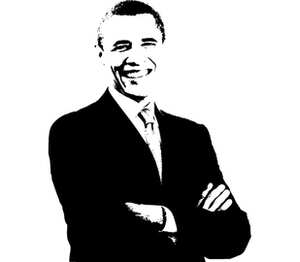 Обама женская футболка с коротким рукавом (цвет: белый)