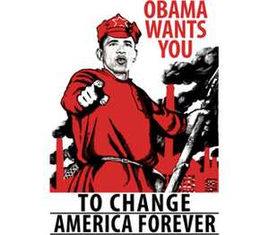 Obama wants you to change America forever мужская футболка с коротким рукавом (цвет: белый)