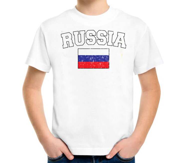 Футболка российский флаг