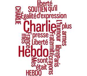 Charlie Hebdo женская футболка с коротким рукавом (цвет: белый)