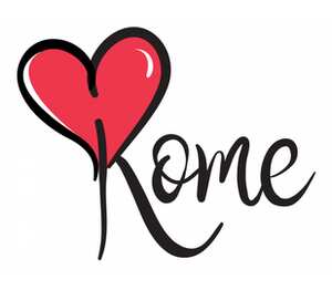 Люблю Рим (Rome) мужская футболка с коротким рукавом (цвет: белый)