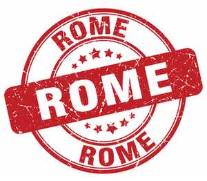Печать - Рим (Rome) детская футболка с коротким рукавом (цвет: белый)