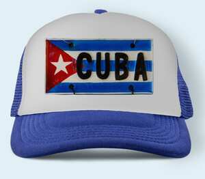 Знак - Куба (Cuba) бейсболка (цвет: синий)