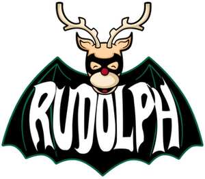 Олень Рудольф (Rudolf) детская футболка с коротким рукавом (цвет: белый)